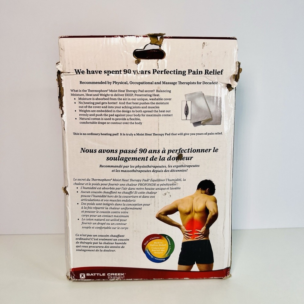Battle Creek Thermophore MaxHeat Heating Pad 14 x 27 inches | XL Size Model 155 - Picture 8 of 10